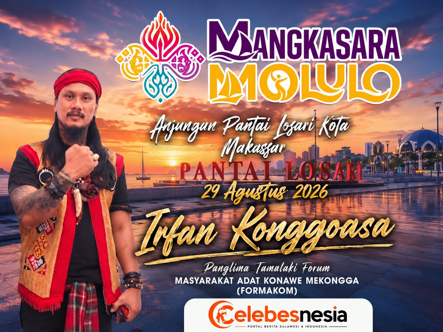 "Irfan Konggoasa: Mangkasara’ Molulo Adalah Momentum Kebangkitan Budaya & Pemuda Sulawesi"