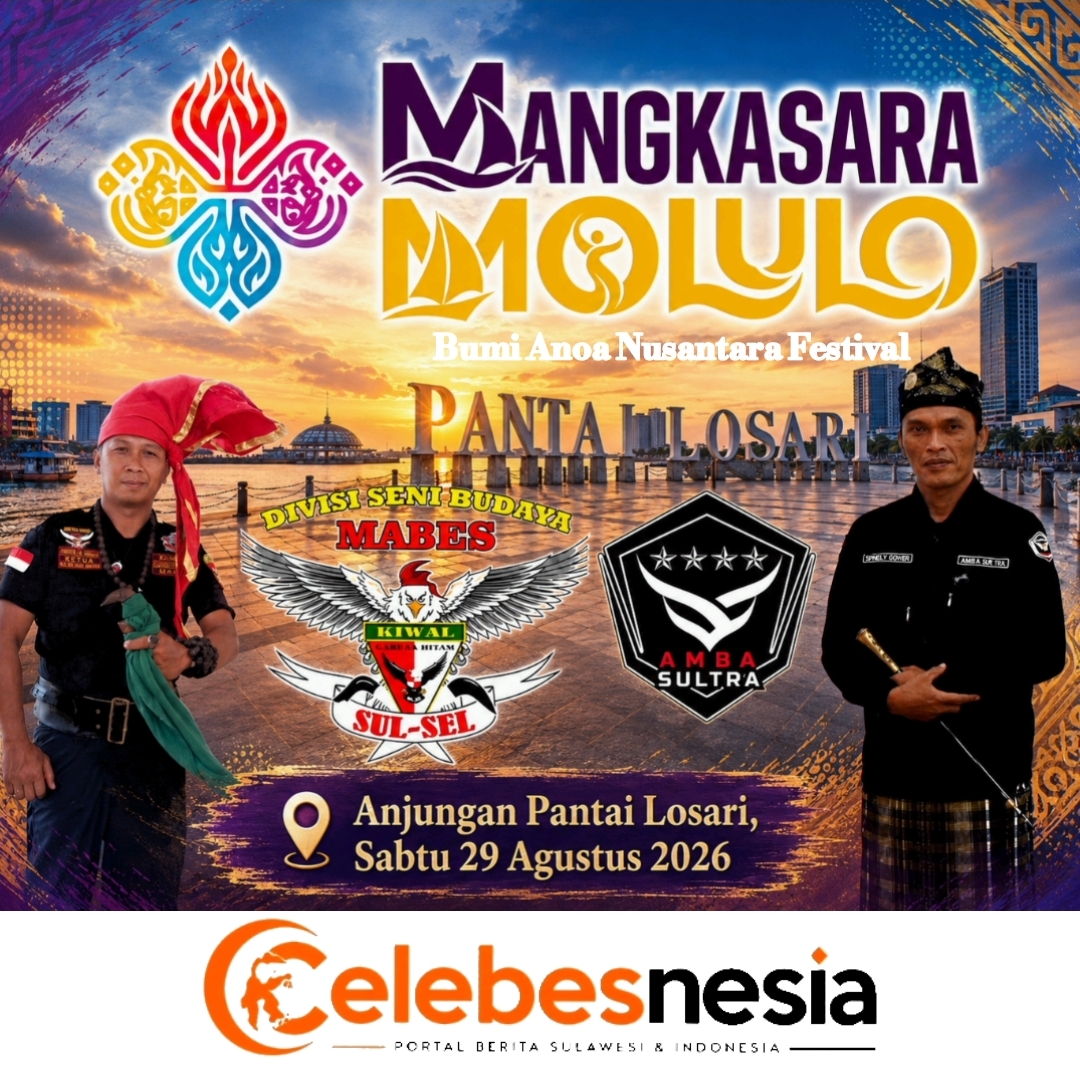 Mangkasara Molulo 2026: Panggung Kolaborasi Akbar Budaya Sulawesi di Pantai Losari