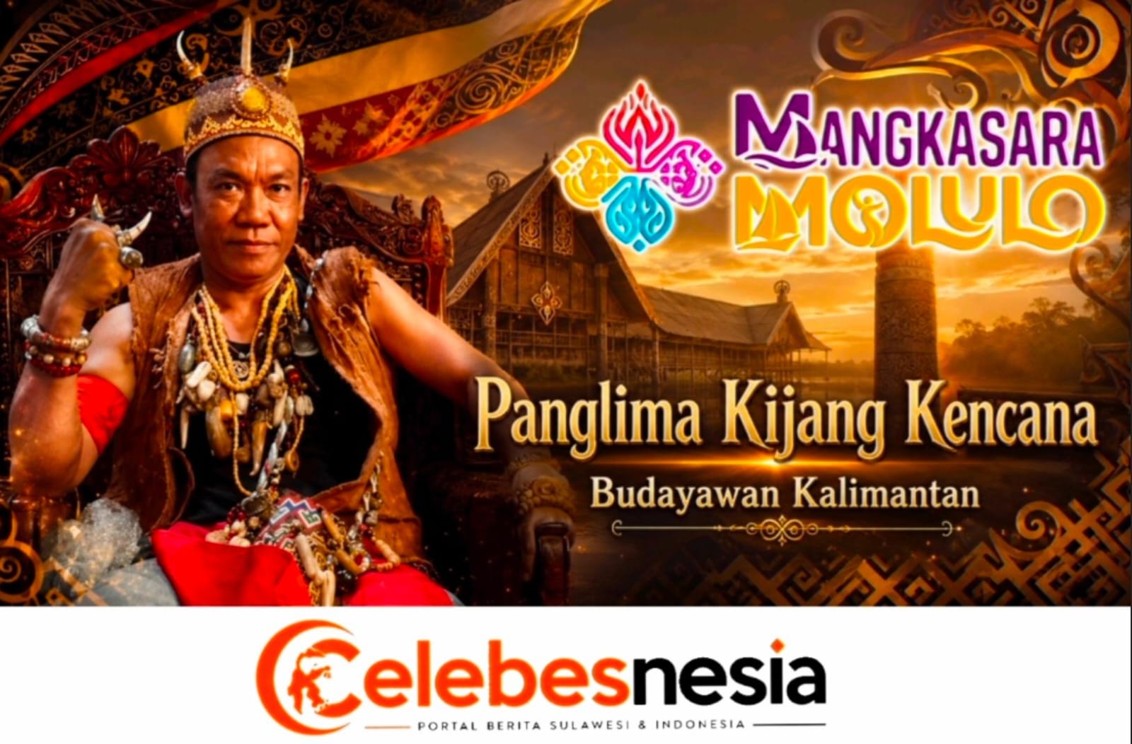 Panglima Kijang Kencana Kalimantan Timur Beri Dukungan Penuh untuk AMBA SULTRA dalam Event Budaya Mangkasara’ Molulo