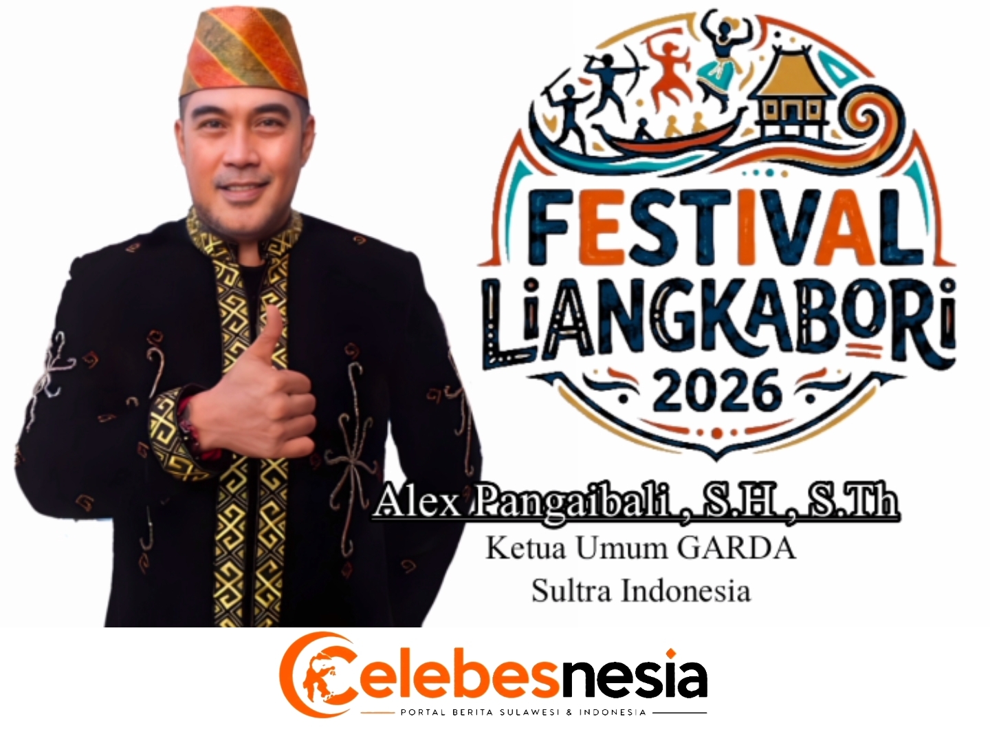 Gaungkan Semangat Kebudayaan, Ketua Umum GARDA Sultra Ajak Masyarakat Sukseskan Festival Liangkabori 2026
